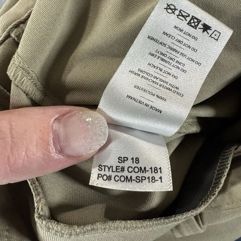Rhone Commuter Pants Mens 32x31 Khaki Tan Beige Slim Fit Stretch 5-Pocket Travel